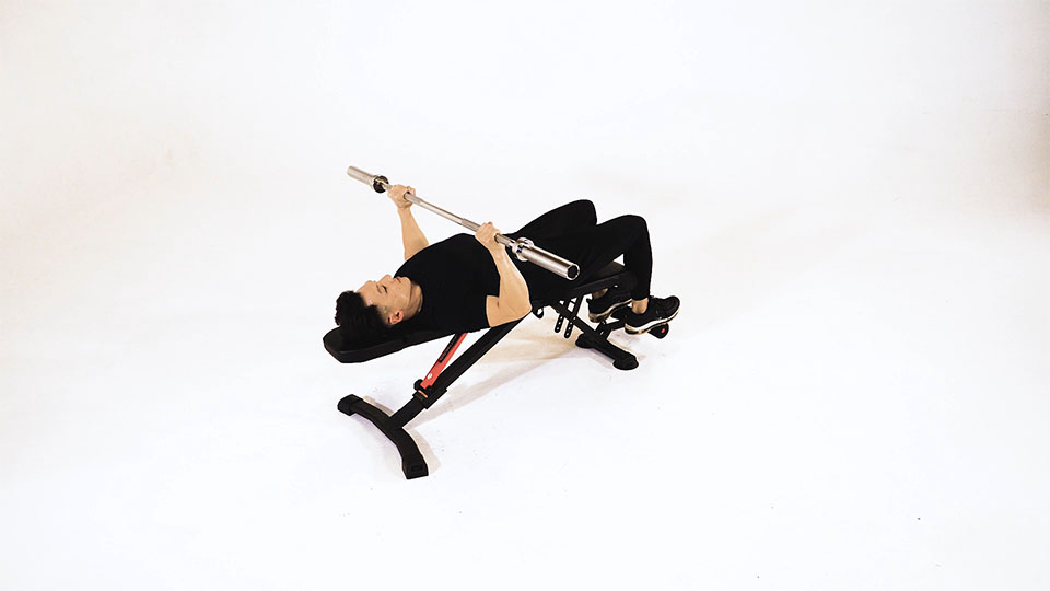 Press de banca con barra