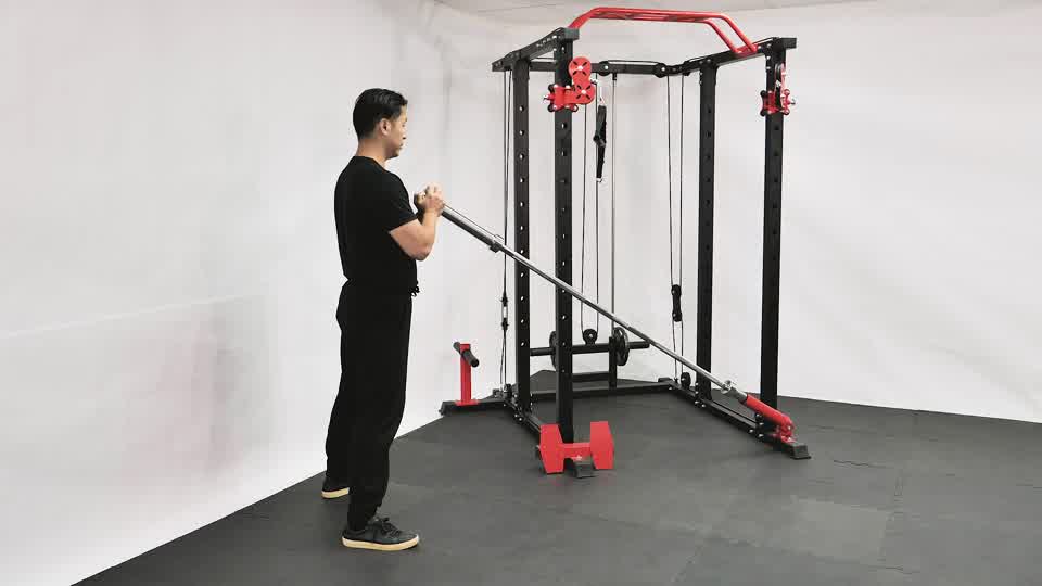 Sentadilla con Barra en Landmine