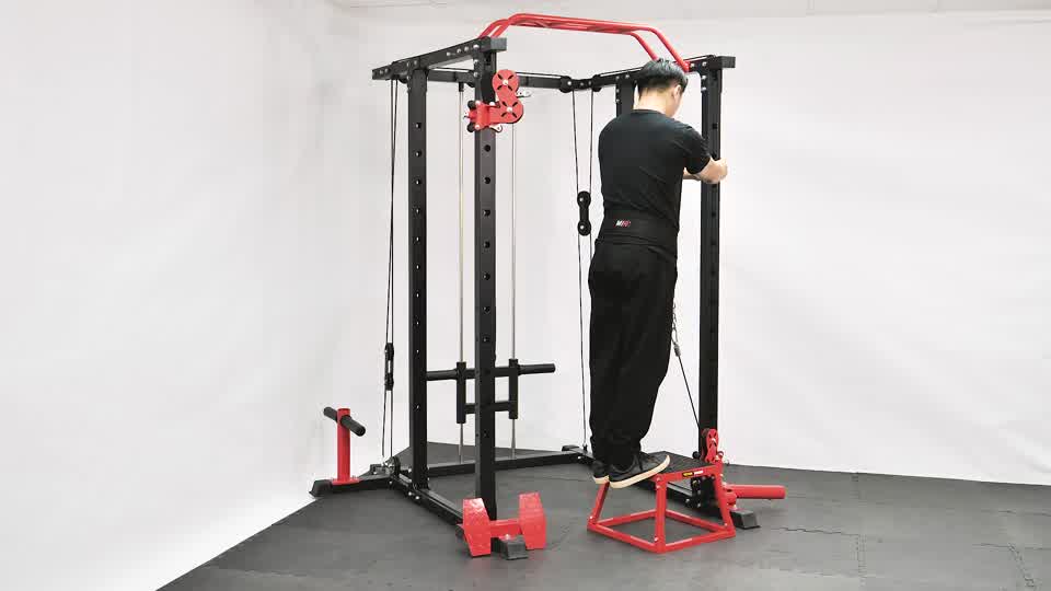 Elevación de gemelos en polea