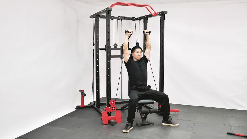 Press de hombros en cable