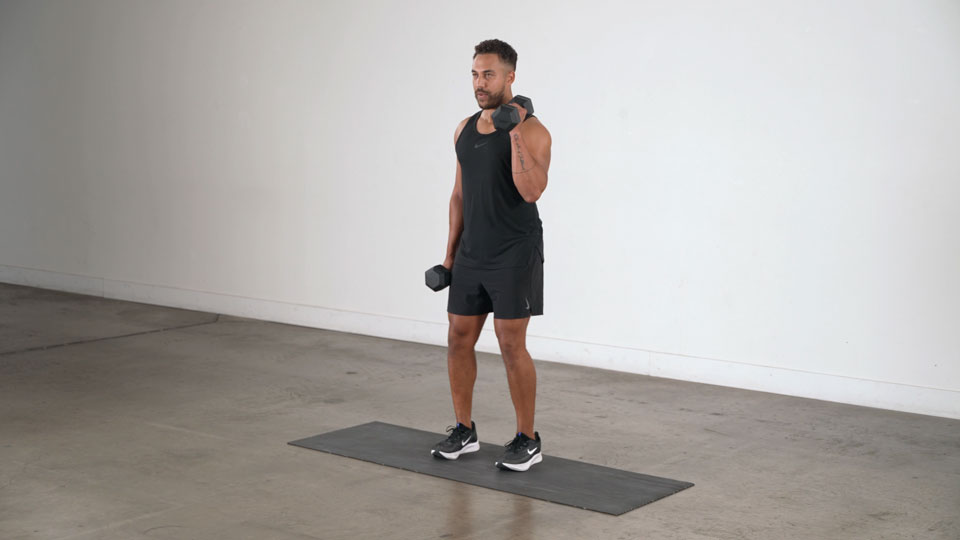 Curl Martillo con Mancuernas