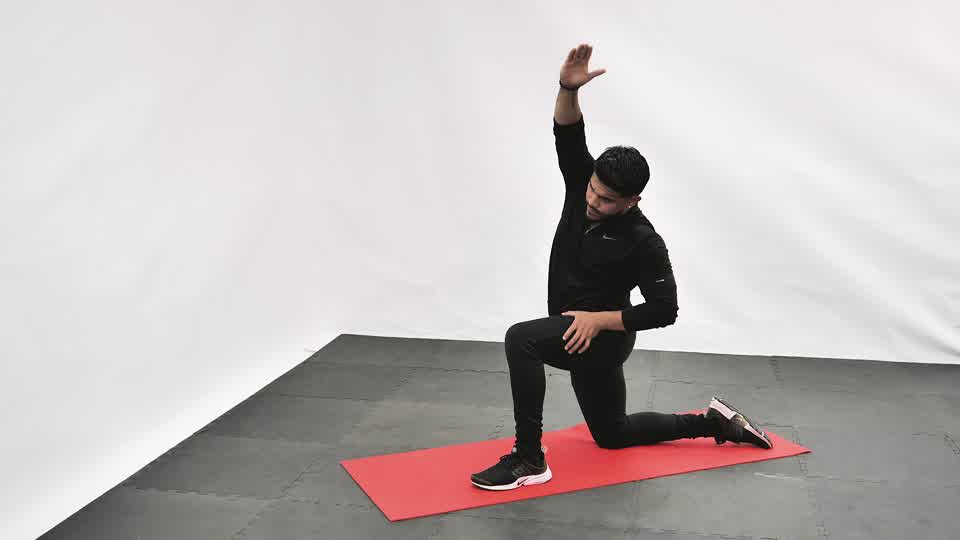 Estiramiento del Psoas en Semiarrodillado