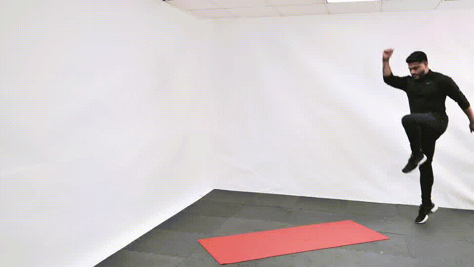 Rodillas Altas Caminando