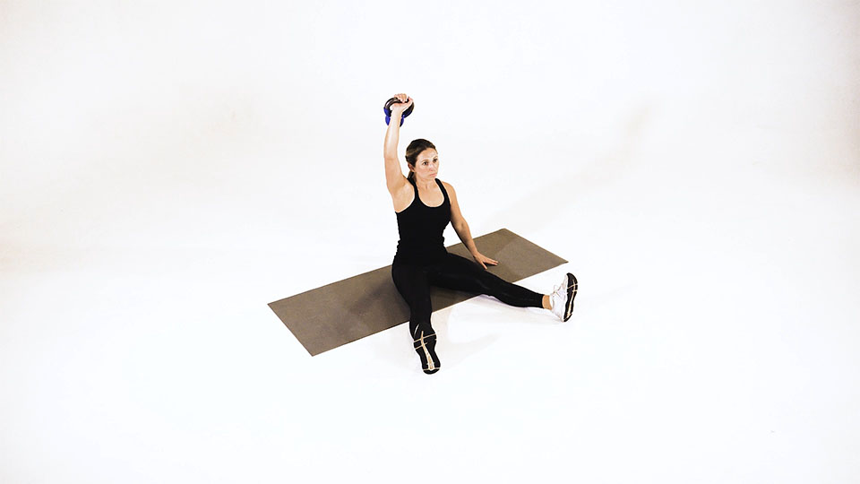 Press Sentado con Kettlebell