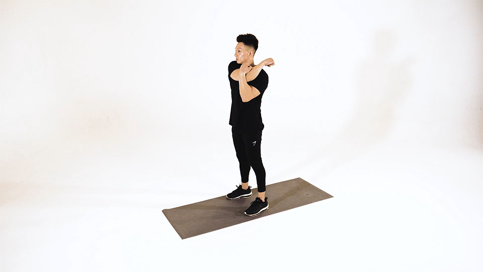 Estiramiento Lateral de Tríceps