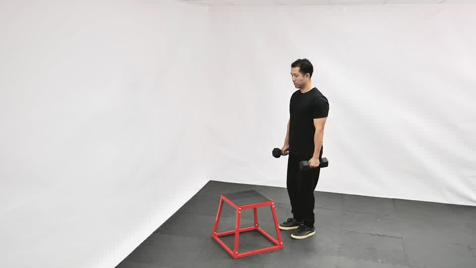 Salto al cajón con peso